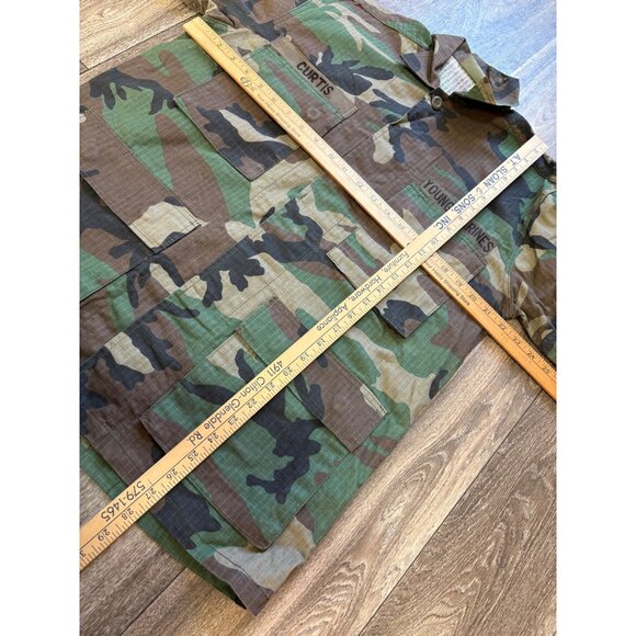 US CAMOUFLAGE MENS JACKET SIZE SMALL-REG YOUNG MARINES MILITARY - Picture 7 of 9